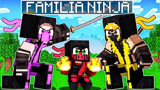 GUIHH tem uma FAMÍLIA NINJA no Minecraft [upl. by Fair]