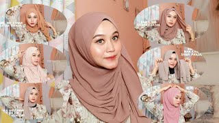 5 TUTORIAL JILBAB PASHMINA KEKINIAN PART I [upl. by Einahpit]