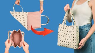 A simple trick how to sew a bag quickly  even a beginner can do it [upl. by Liba496]