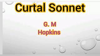 curtal sonnet explained in Hindi [upl. by Kir]