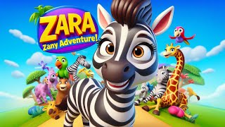 🌟 Zara the Zebras Zany Adventure Discovering Courage and Friendship 🌟 Bedtime kids story [upl. by Niliram]