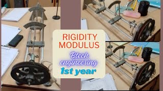 Rigidity Modulus Experiment in Physics Lab  Engineering BTech1st Year  Vikrant [upl. by Bab]