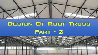 Solution Of Loads On Roof Truss [upl. by Oisacin]