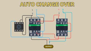 AUTOMATIC CHANGE OVER SWITCH FOR GENERATOR WITH TIMER DELAY [upl. by Anar]