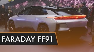 Faraday Future FF91  First Impressions  CES 2017 [upl. by Enilorac583]