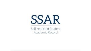 Selfreported Student Academic Record SSAR [upl. by Dulcie607]