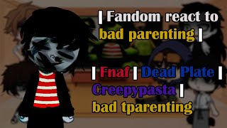 Fandom React To Bad Parenting  Bad Parenting Game  1 [upl. by Oinafipe222]