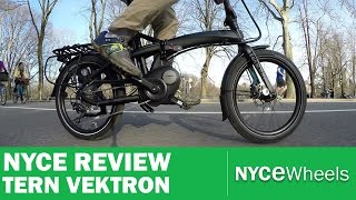 Tern Vektron Bosch powered folding bike  Electric bike review [upl. by Eihtak399]