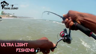 Ultralight Fishing Dark Water In Surf Fishing [upl. by Cornelia]