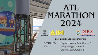 ATL Marathon 2024 Smart Irrigation System by Green Innovators of NPS [upl. by Aiasi]