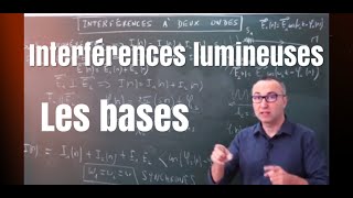 Interférences lumineuses à deux ondes  les bases 1 [upl. by Llenor]