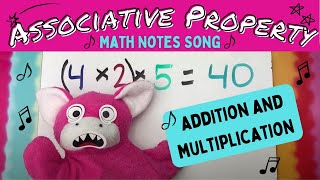 Associative Property Song  Properties of Addition and Multiplication  Math Notes with Rocko [upl. by Janyte]