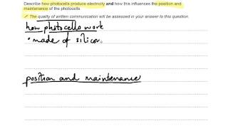 Photocells solar cells or PV cells  OCR Gateway P2 Q8  GCSE Physics Revision [upl. by Dasie]