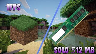 ¿Se puede jugar Minecraft con solo 512 MB de RAM [upl. by Yewed329]