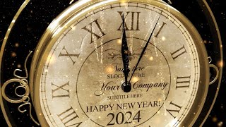 Happy New Year Countdown Clock 2024 V1 [upl. by Hartwell]