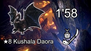 MHW PC  ★8 Kushala Daora 158 Insect Glaive TA wiki rules  クシャルダオラ 操虫棍 ソロ [upl. by Nosyarg80]