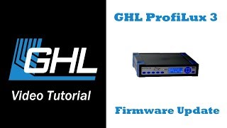 ProfiLux 3 Firmware Update via GHL Control Center [upl. by Ludwig]