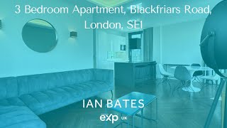 Luxury 3Bedroom Apartment with Terrace amp London Eye Views  Blackfriars Road SE1 [upl. by Erle]