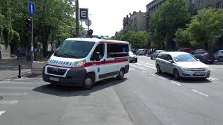 Transport ambulance from mainland responding  Sanitet Bolnica Ćuprija [upl. by Hacissej497]