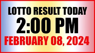 Lotto Result Today 2pm February 8 2024 Swertres Ez2 Pcso [upl. by Livesay]