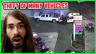 Moistcr1tikal reacts to Craziest Police Chase Of 2022 [upl. by Elburt]