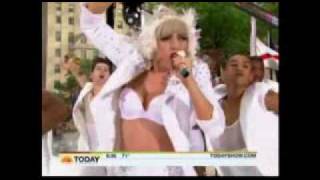 Lady Gaga Bad Romance live  Today Show 2010pt1 [upl. by Akinnor354]