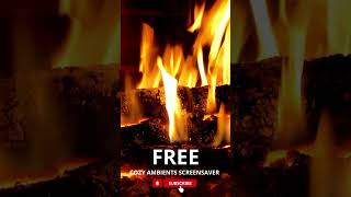 FREE DAILY COZY VIDEOS  SUBSCRIBE animation fireplace screensaver4k [upl. by Oiredised]