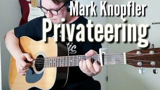 Mark Knopfler Privateering Rhythm guitarRiff Guitar Cover [upl. by Aerised]