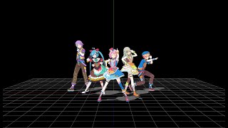 MMD Niccori Survey Team Theme mirrored dance practice ver  Wonderlands x Showtime [upl. by Ayaj]