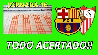 Pronósticos de la quiniela de hoy  Jornada 16 Análisis y pronósticos [upl. by Emmy]