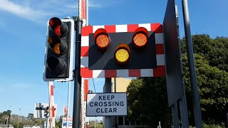 Lymington Town Level Crossing Hampshire [upl. by Retnyw]