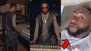 Davido Leak News of NEW SONG as Wizkid Drink Azul making MORAYO in the Studio [upl. by Chantalle]