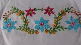 Hand embroidery tutorial Mirror work  romanian couching stitch design for cushions covers [upl. by Enawd785]