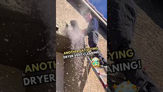 Dryer vent duct cleaning dryerventcleaning cleaningservices firesafety satisfyingcleans [upl. by Rtoip]