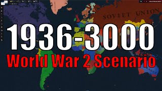 Age of History 3 WW2 alternate timeline of the World Timelapse 19363000 [upl. by Nigle]