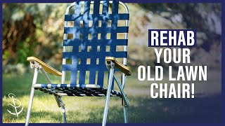 How to ReWeb a Lawn Chair [upl. by Aivatahs]