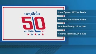 Washington Capitals release 20242025 schedule [upl. by Lapides]