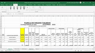 PLANILLAS DE SUELDOS Y SALARIOS COMPLETA [upl. by Yellac]