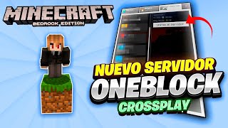 ✅El mejor servidor ONEBLOCK para Minecraft BedrockJava 120🤩Servidores para Minecraft Bedrock 120💎 [upl. by Anadroj]