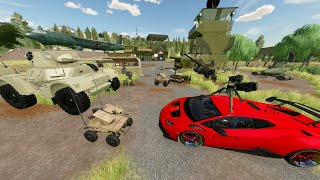 Trading Racecar for Abandoned Army Base  Farming Simulator 22 [upl. by Rennerb209]