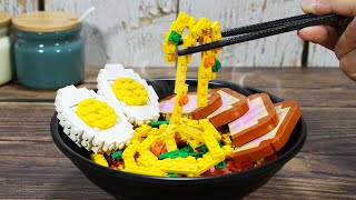 Bowl to Build A LEGO RAMEN Recipe inspired by Ponyo Studio Ghibli [upl. by Aenahs]