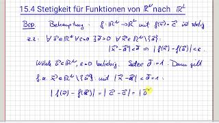 Analysis im Rn Nachweis der Stetigkeit für einfache Funktionen 1525 [upl. by Eelnyl15]