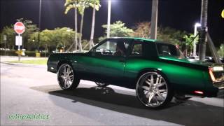 WhipAddict Kandy Green Chevrolet Monte Carlo on 26quot Decimo Forgiatos Sonics in Miami FL [upl. by Regnig]