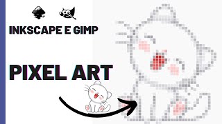 Pixel art com gimp e inkscape [upl. by Heydon]