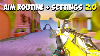 How I Perfected my Aim AIM ROUTINE  SETTINGS 20 [upl. by Rawde]