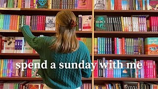 spend a sunday with me 💌  book shopping amp studying at a cafe [upl. by Ecreip]