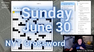 Misstated 0121011  Sunday 63024 New York Times Crossword [upl. by Rafaelita]