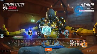 IDDQD ZENYATTA GAMEPLAY OVERWATCH 2 SEASON 7 TOP 500 [upl. by Aynav]