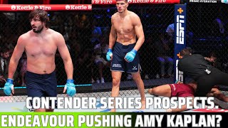 UFC Contender Series Artem Vakhitov Islam Dulatov UFC Pushing Amy Kaplan [upl. by Huxley309]