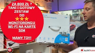 ZA 800 ZŁ Tani Zestaw do monitoringu Bezprzewodowy WIFI na kartę SIM Hikvision Hilook Gotowy Zestaw [upl. by Sille]